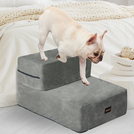 PaWz Pet Stairs 2 Step Ramp Portable Small-1954802513538584583