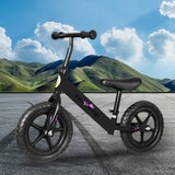 BoPeep Kids Balance Bike Ride On Toys Black - Close-Up Angle