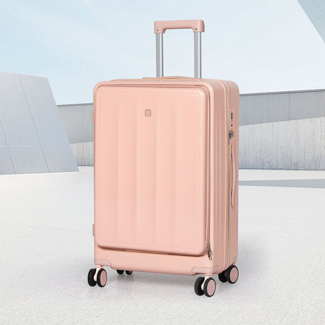 Slimbridge 24" Luggage Trolley Travel Hard Pink-1954802419594563591