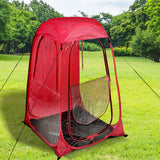 2x Mountview Pop Up Tent Camping Weather Red - Rear View