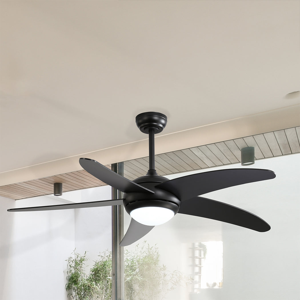 Spector 52'' Ceiling Fan LED Light DC Black-2018816901500768263
