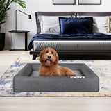 PaWz Memory Foam Pet Bed Calming Dog M Medium - Close-Up Angle