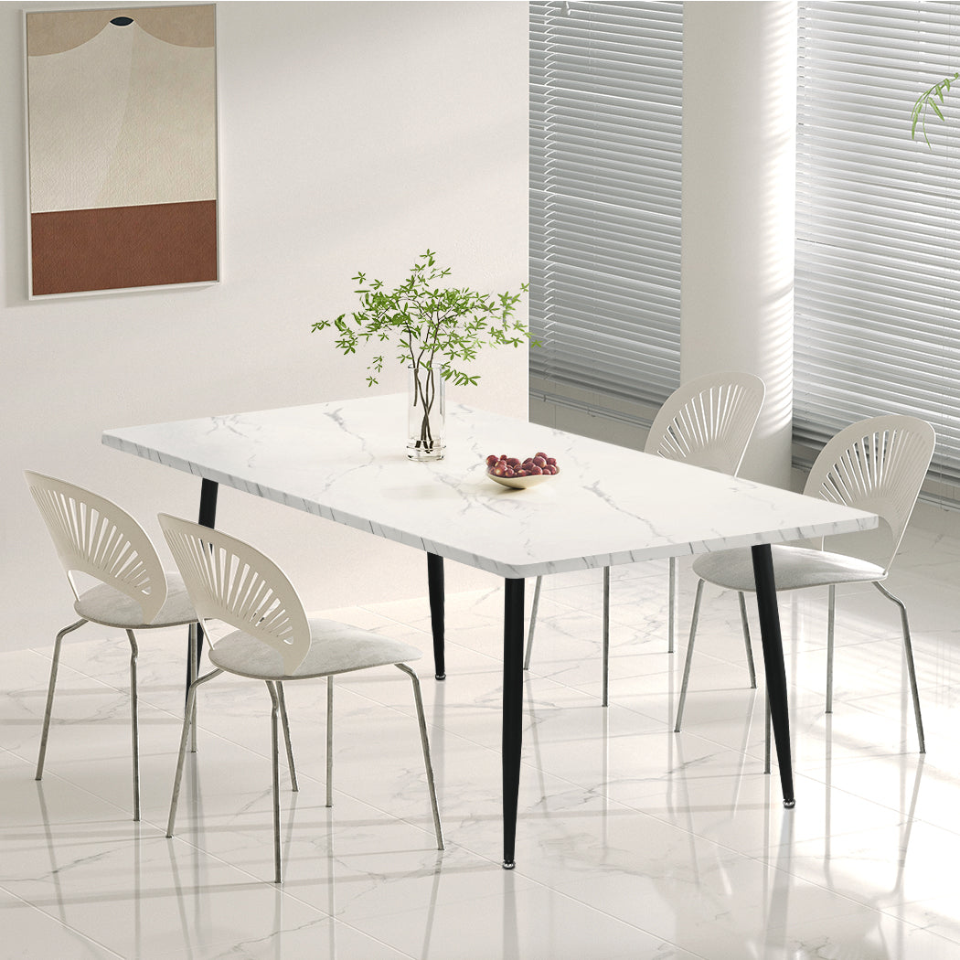 Levede Steel Dining Table 4-6 Seater 150cm-2018816891606405127