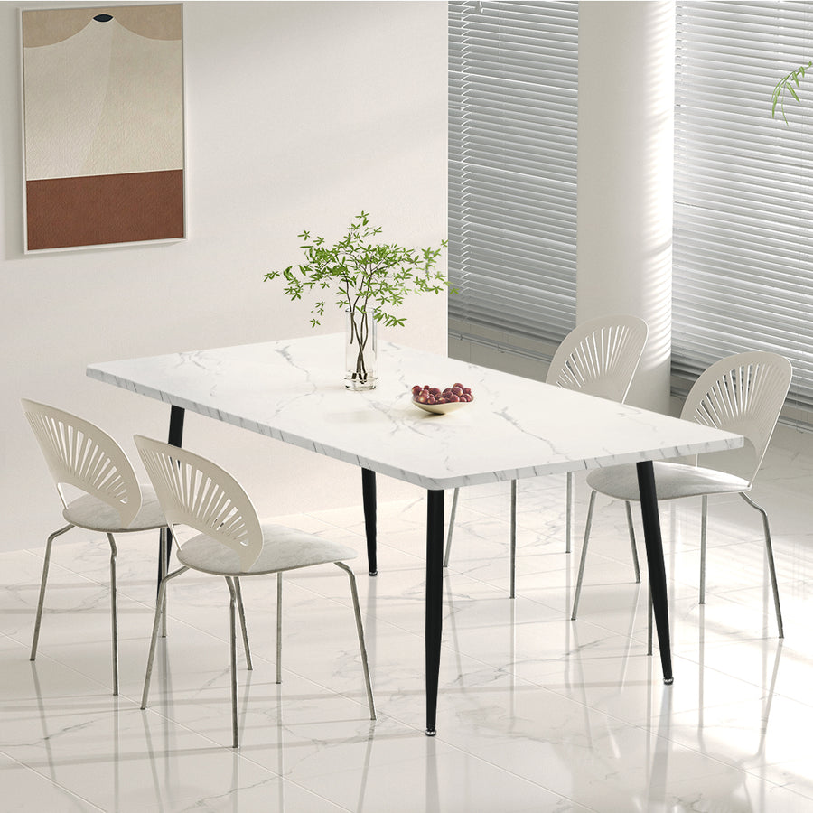 Levede Steel Dining Table 4-6 Seater 150cm-2018816891606405127