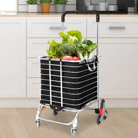Mountview Foldable Shopping Cart Trolley-2006733176868835335