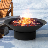 Moyasu 2IN1 Fire Pit Bowl Fireplace Black-2018816833423020039