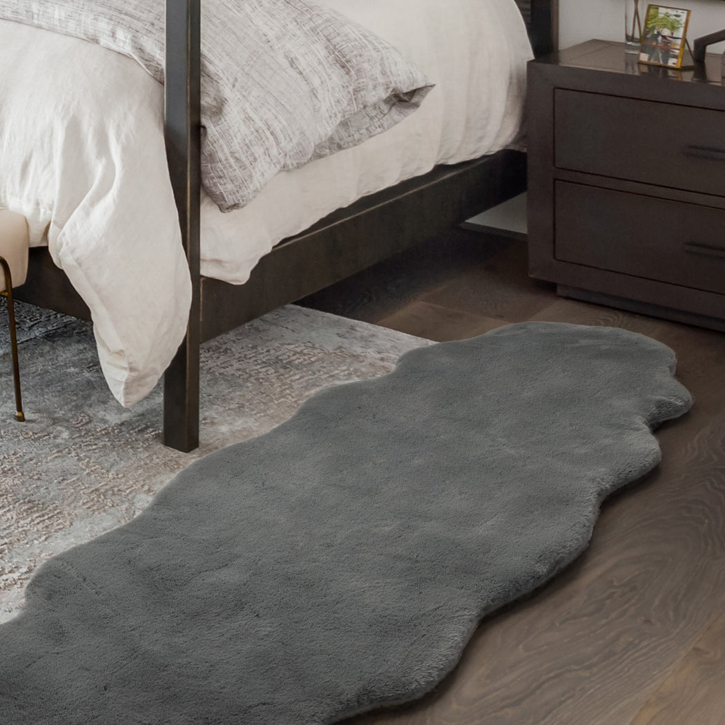 Marlow Floor Rug Area Rugs Cloud Fluffy 80X200cm Grey-2018816809754562566