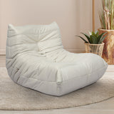 Levede Floor Chair Caterpillar Sofa Beige - Close-Up Angle
