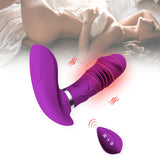 Urway Vibrator Wireless Control Clit Purple - Close-Up Angle
