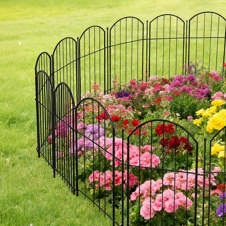 Mountview 10 Pcs Garden Fence Border Rustproof Metal-2006733423007371270