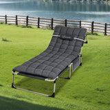 Levede Folding Camping Bed Camp Cots - Close-Up Angle