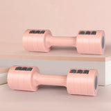 Centra A Pair Of 1KG To 5KG Dumbbells Pink - Rear View