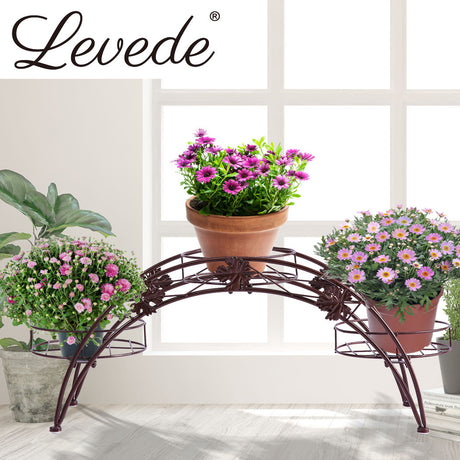 2X Plant Stand Outdoor Indoor Metal Bronze-2018816788816596999