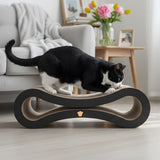 Pawz Cat Scratcher Board Bed Scratching Cardboard - Close-Up Angle