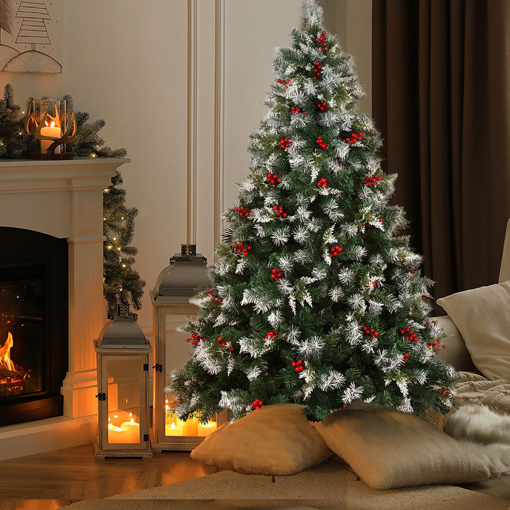 SANTACO Christmas Tree Snow Flocked 1.5M-2018816845842354183