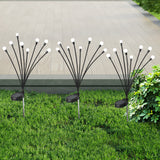 Firfly Solar Lawn Lights 8LED 4PC Outdoor Black - Close-Up Angle