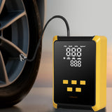 Manan 12V 150PSI Portable Tire Inflator with LED Light - Close-Up Angle