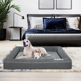PaWz Memory Foam Pet Bed Calming Dog XXL XX-Large - Rear View