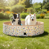 Pawz Dog Swimming Pool Foldable Pet Bath Portable 120cm - Close-Up Angle