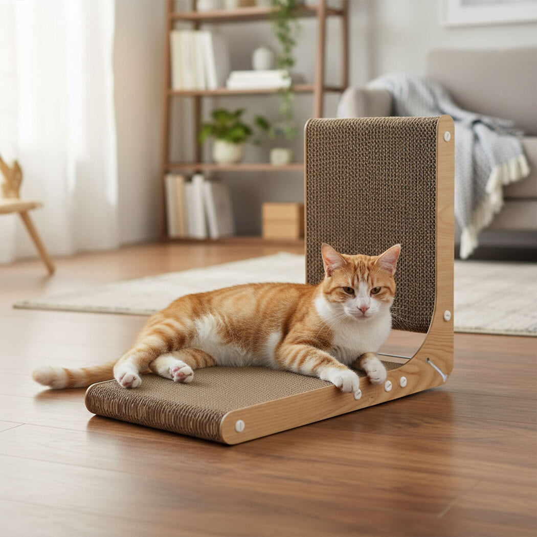 Pawz Cat L-Shaped Scratching Cardboard-2018816659187437575