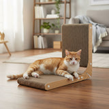 Pawz Cat L-Shaped Scratching Cardboard - Close-Up Angle