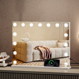 Yezi LED Hollywood Makeup Mirror 45x58cm - Close-Up Angle