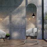 Yezi 165CM Movable Arch Full Length Mirror - Close-Up Angle