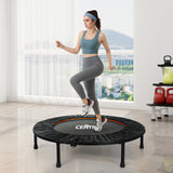 Centra 40 Inch Mini Trampoline Round Exercise Rebounder - Close-Up Angle