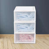 Plastic Storage Box Stackable Containers M 3PK Medium-2006733024296833030