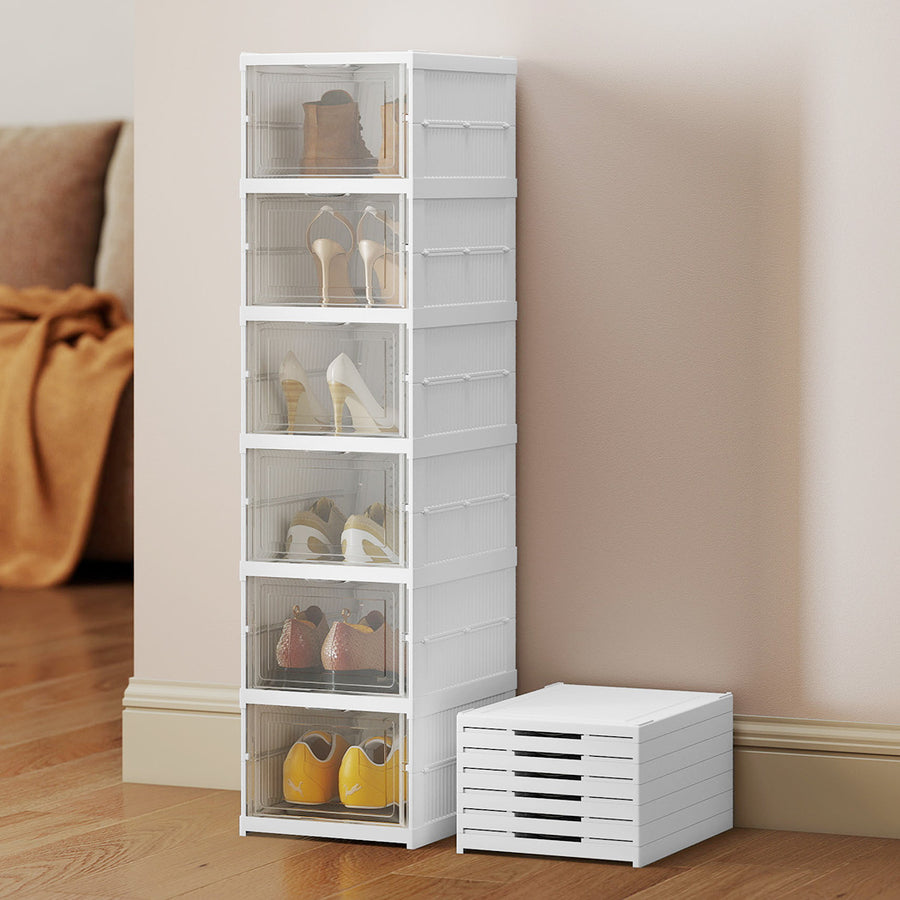 Levede 6 Pcs Shoe Box Home Shoe Shelf Storage Organizer-2006733421182849031