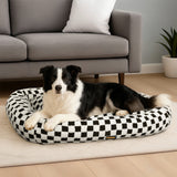 Pawz Dog Bed Calming Pet Plush Bed Soft Washable Bed - Close-Up Angle