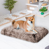 PaWz Dog Mat Pet Calming Bed Memory M Coffee Medium - Close-Up Angle