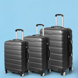 Slimbridge 3PC Luggage sets Suitcase Dark Grey - Close-Up Angle