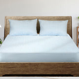 Dreamz King Mattress Protector Pillowcases King Blue - Rear View