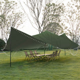 Polyester Canvas Tarp Tarpaulin Sun 4x3 Meter - Close-Up Angle