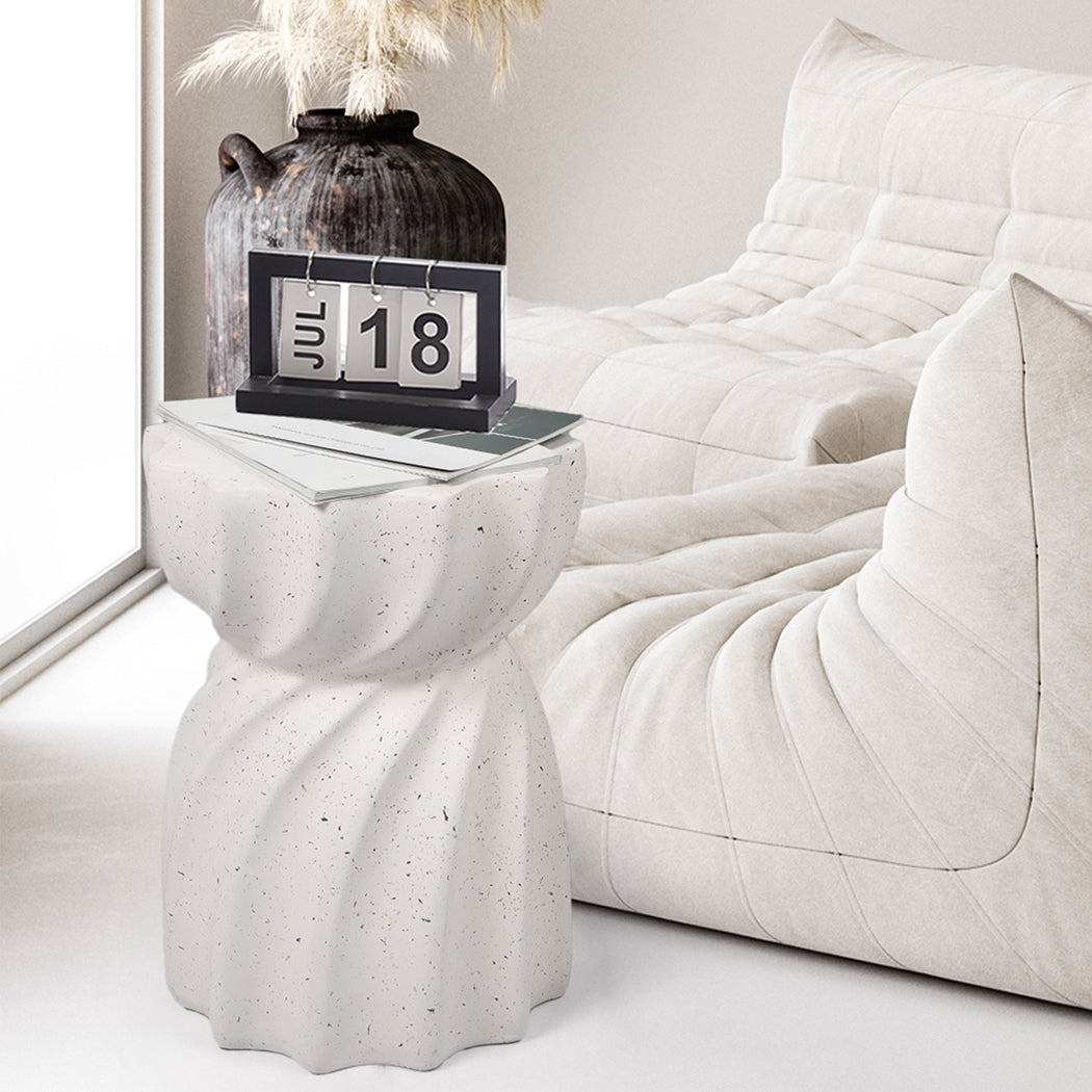 Levede Side Table End Terrazzo Hourglass-2018816894940876807
