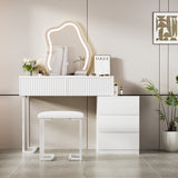Levede Dressing Table Stool Set with Mirror Led-2018816900406054919