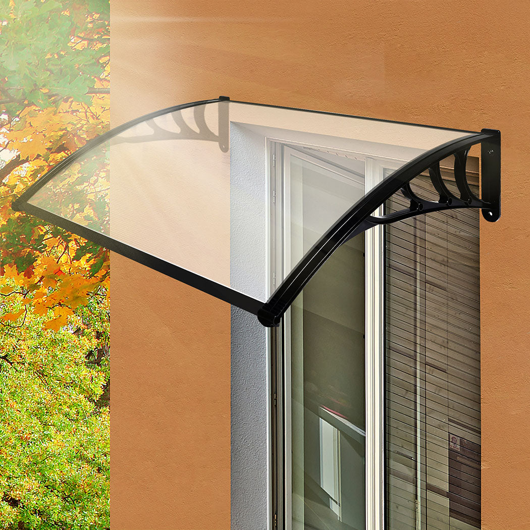 Mountview Window Door Awning Outdoor 1M X 1.2M Transparent 1x1.2M-2018816837600546823