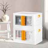 45L Storage Container Stackable Toy Yellow - Close-Up Angle