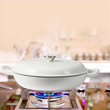 TOQUE 3.5L Enamel Dutch Oven Pan in White Colour-2018816806898241543