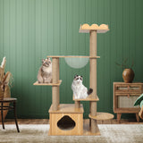 PaWz Cat Tree Scratching Post Scratcher - Close-Up Angle