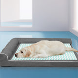 Pawz Pet Cooling Mat XL Green - Close-Up Angle