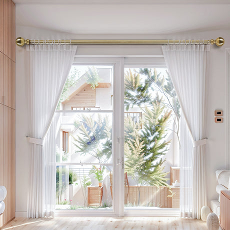 Marlow Curtain Rod Steel Quiet Rail Pole Set-1954802388175032326