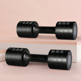 Centra A Pair Of 1KG To 5KG Dumbbells Black - Rear View