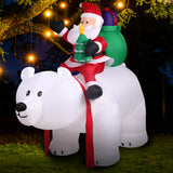Santaco Inflatable Christmas Outdoor - Rear View