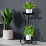 Levede Plant Stand 2 Tiers Outdoor Indoor Medium - Close-Up Angle