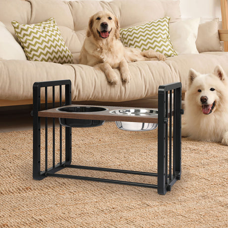 PaWz Adjustable Height Pet Feeder Elevated L Large-2018816752359706631