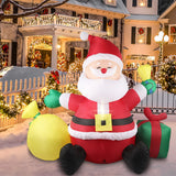 Santaco Inflatable Christmas Outdoor - Close-Up Angle