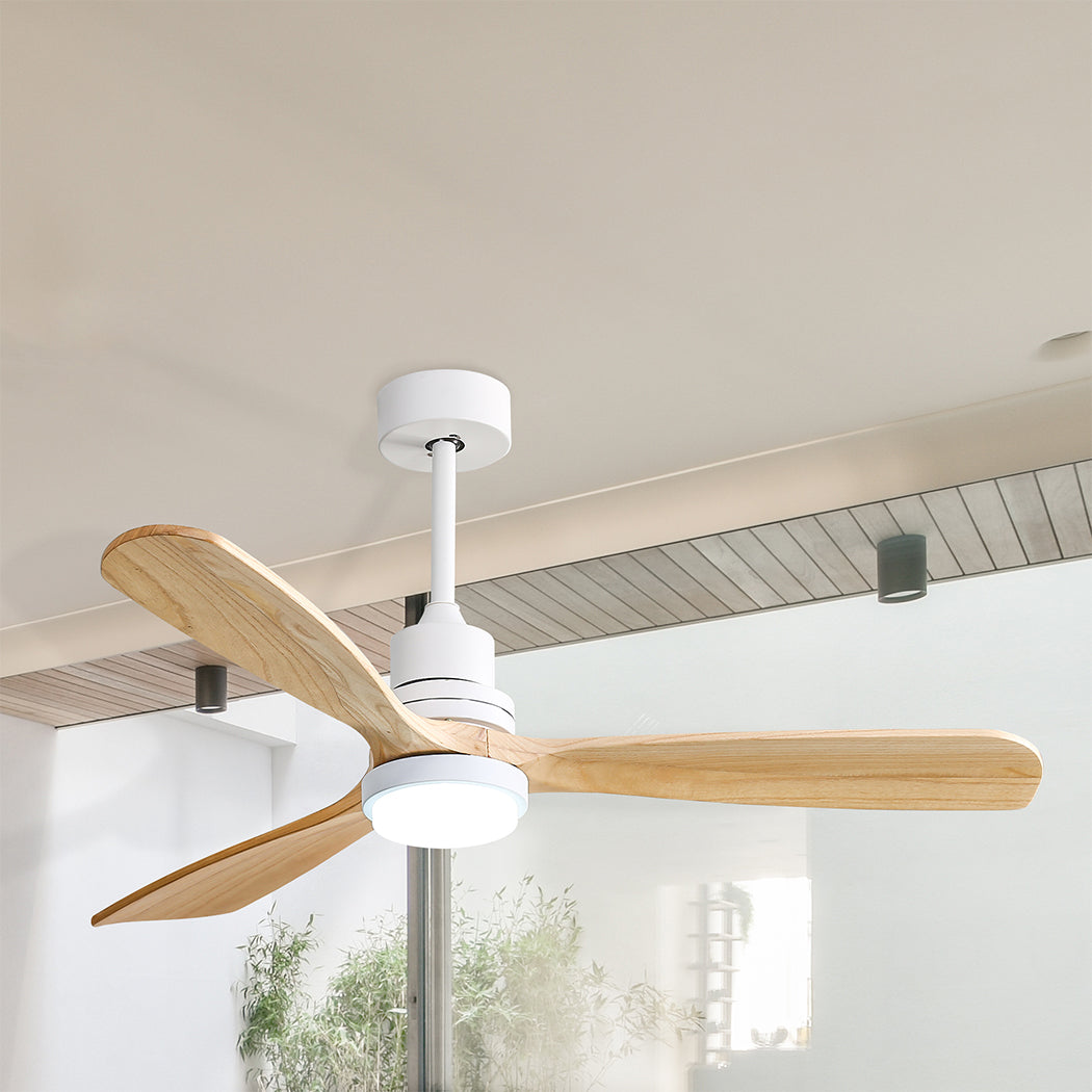 Spector Ceiling Fan 52'' DC Motor Wood Natural-2018816905871233031