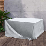 Marlow Outdoor Furniture Cover Waterproof Silver 30cm Extension - Close-Up Angle